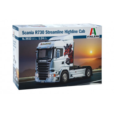 KIT PARA MONTAR ITALERI CAMINHÃO SCANIA R730 STREAMLINE HIGHLINE CAB 1/24 ITA 3932 3932S